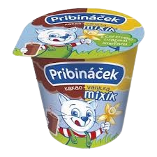 Pribináček Mixík kakaový a s vanilkovou příchutí 125g